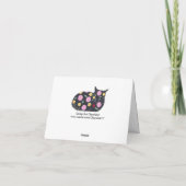 Planten Flowers Safe voor Cats Aangepaste notitiek Kaart (Achterkant)