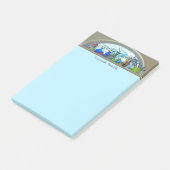 Planten glazen flessen in Sjabloon Waterverf venst Post-it® Notes (Schuin)