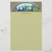 Planten glazen flessen in Waterverf Briefpapier (Voorkant)