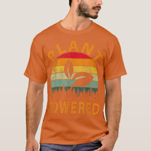 Planten Grafisch vegetarisch Vegan Retro Plant Poa T-shirt