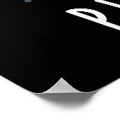 Planten Grappige Astronomie Noten Pun Dark BG Poster (Hoek)