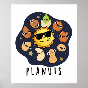 Planten Grappige Astronomie Noten Pun Poster