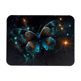 Planten groeien op een wereld met bio-luminescenti magneet