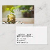 Planten Groeiende Pot Veranderen Visitekaartje (Voorkant / Achterkant)