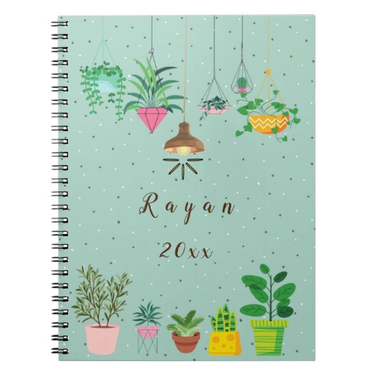 planten grote planner (8,5 x 11 inch) notitieboek (Voorkant)