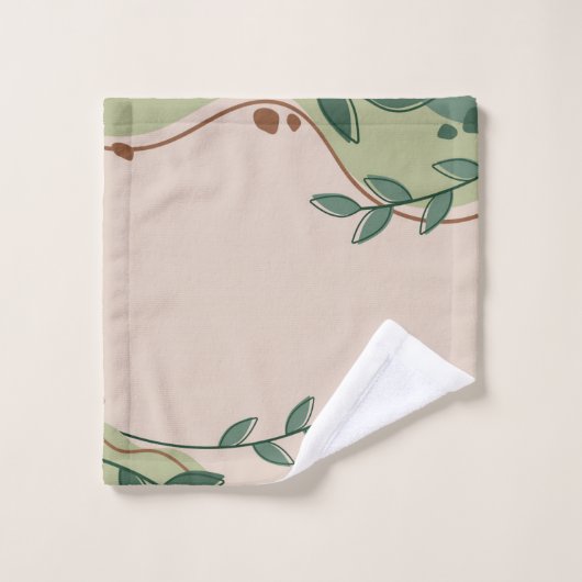 Planten handdoekset bad handdoek (Wasdoekje)