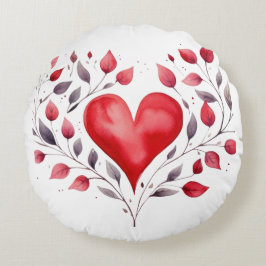 Planten hart rond kussen