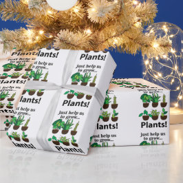 Planten helpen ons om Planten te kweken Cadeaupapier