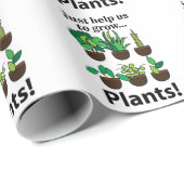 Planten helpen ons om Planten te kweken Cadeaupapier (Rol Hoek)