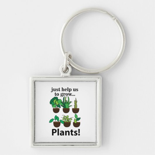Planten helpen ons om Planten te kweken Sleutelhanger (Voorkant)