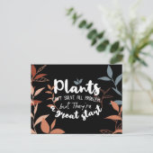Planten Het grote startscherm citeert zwart Briefkaart (Staand voorkant)