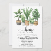 Planten Home Sweet Home Housewarming Party Kaart (Voorkant)