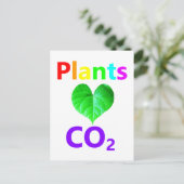 Planten houden van CO2 Briefkaart (Staand voorkant)