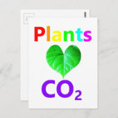 Planten houden van CO2 Briefkaart (Voorkant / Achterkant)