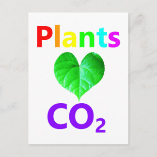 Planten houden van CO2 Briefkaart
