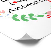 planten houden van vegan poster (Hoek)