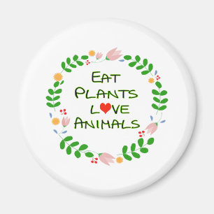 planten houden van veganwit magneet