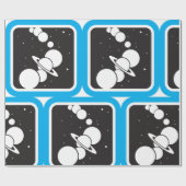 Planten in de ruimte cadeaupapier (Vlak)