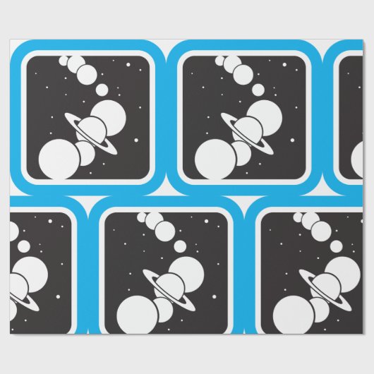 Planten in de ruimte cadeaupapier (Vlak)