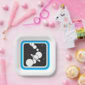 Planten in de ruimte papieren bordje (Feest)