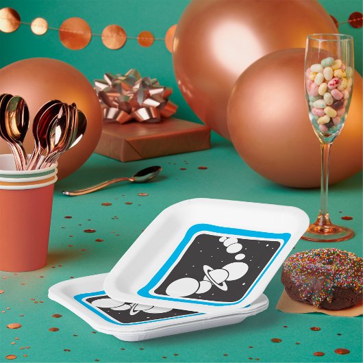 Planten in de ruimte papieren bordje