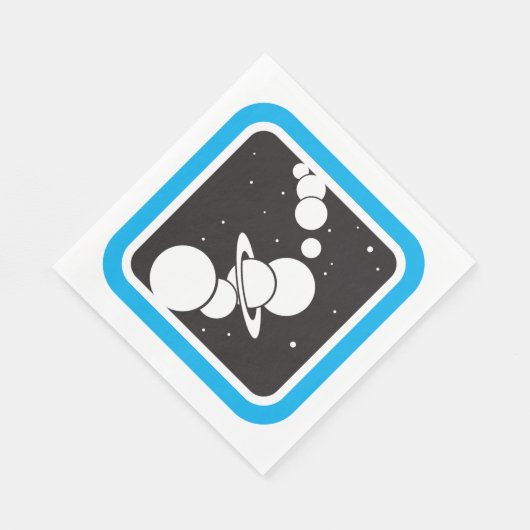 Planten in de ruimte servet (Hoek)