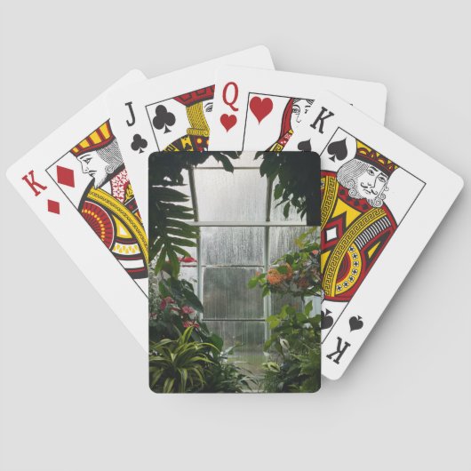 Planten in Greenhouse op regendag Pokerkaarten (Achterkant)