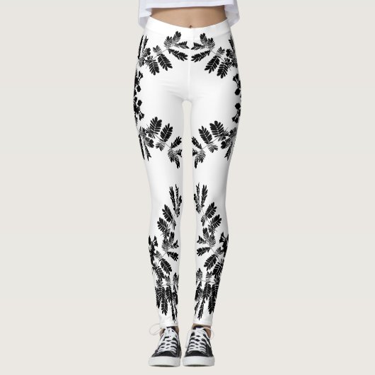 Planten in Silhouettes Leggings (Voorkant)