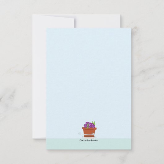 Planten in water aankondiging (Achterkant)