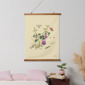 Planten & Insecten _Aubergine Hangend Wandkleed (Slaapkamer)