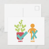 Planten Ja Mensen Nee Briefkaart (Voorkant / Achterkant)