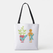 Planten Ja Mensen Nee Tote Bag (Achterkant)