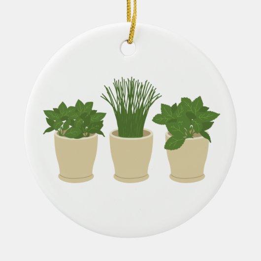 Planten Keramisch Ornament (Voorkant)