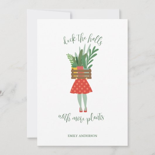 Planten kerstkaart (Voorkant)