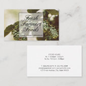 Planten knoppen | Gerst-tarwehop Visitekaartje (Voorkant / Achterkant)