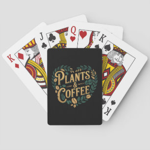 Planten & Koffie Grappige Tuinieren Plantenliefheb Pokerkaarten