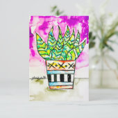 Planten Kunst Kaart (Staand voorkant)