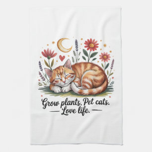 Planten Kweken Die Gehuisdieren Katten Leven Liefd Theedoek