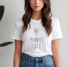 Planten Life trendy graphic en typografie t-shirt