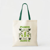 Planten maken me levend tote bag (Voorkant)