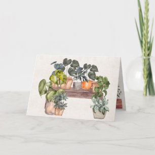Planten met een vogelpootje op de bank kaart
