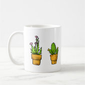 planten met groene cactus koffiemok (Links)