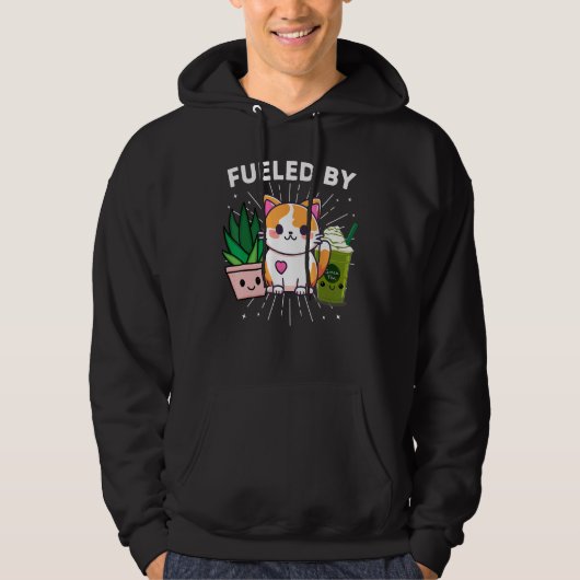 Planten met ijs Matcha Green Tea Funny Hoodie (Voorkant)