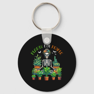 Planten Niet Mensen Kostuum Skelet Yoga Grappige T Sleutelhanger