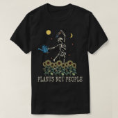 Planten Niet mensen Skeleton Gardening op een zonn T-shirt (Design voorkant)