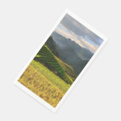 planten op bergen met troebele hemel oogsten servet (Hoek)