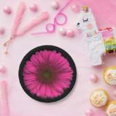 Planten op Borden Roze Daisy Papieren Bordje (Feest)