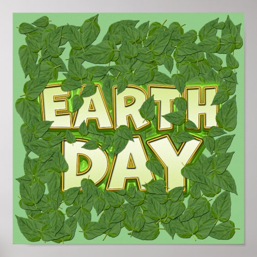 Planten op de Dag van de Aarde Poster (Voorkant)