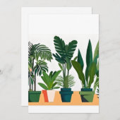 Planten op een plank feestdagenkaart (Voorkant / Achterkant)