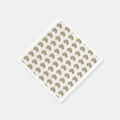 Planten op tuinbouwbank servet (Hoek)